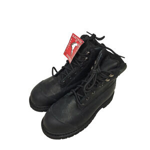Lehigh Boots Mens Size 4.5 Steel Toe Electrical Safety Shoes Gorpcore Goth Work